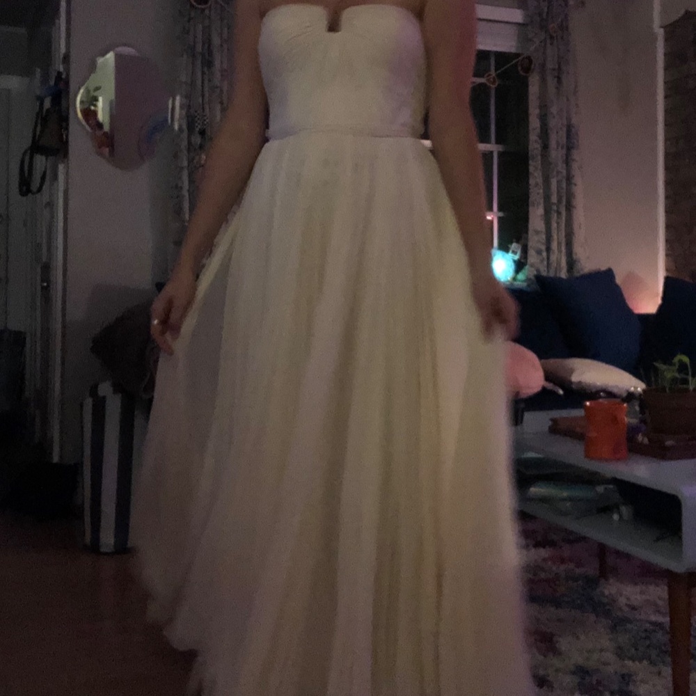 Reem Acra flourish Wedding Dress